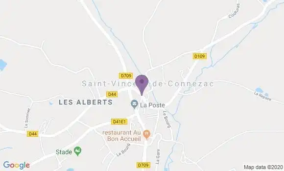 Localisation Saint Vincent de Connezac Bp - 24190