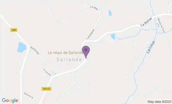 Localisation Sarlande Ap - 24270