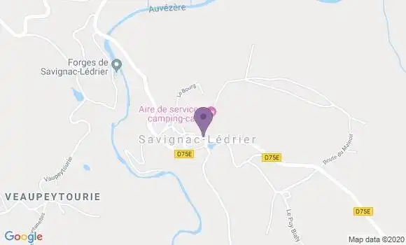 Localisation Savignac Ledrier  Ap - 24270