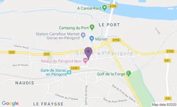 Localisation Siorac En Perigord Bp - 24170
