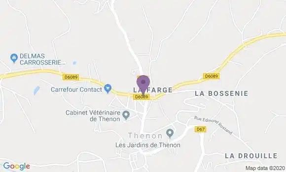 Localisation Thenon - 24210