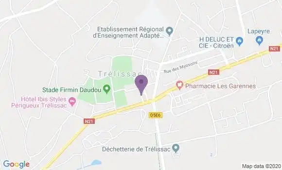 Localisation Trelissac - 24750
