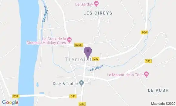 Localisation Tremolat Bp - 24510