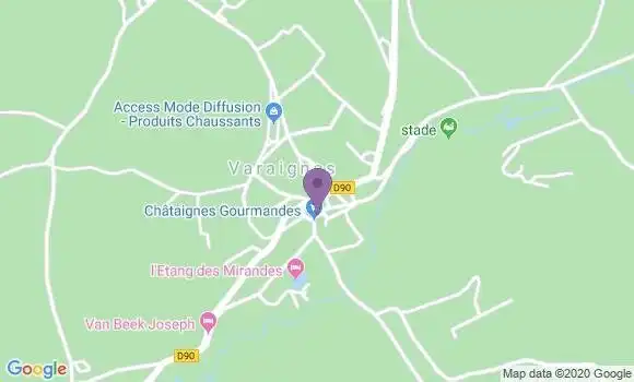 Localisation Varaignes Ap - 24360
