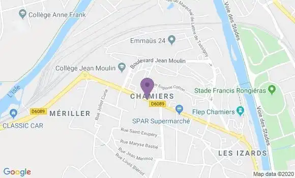 Localisation Coulounieix Chamiers Bp - 24660