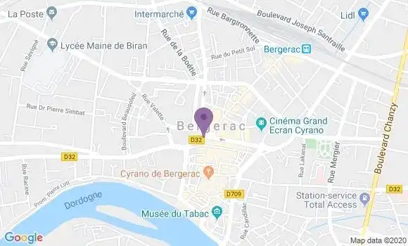 Localisation Bergerac la Catte Bp - 24108