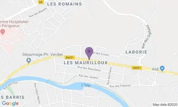 Localisation Trelissac Maurilloux Ap - 24750