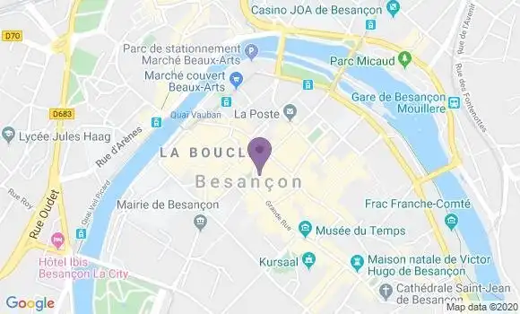 Localisation Besancon St Pierre Bp - 25000