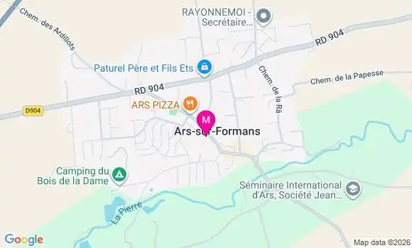 Localisation Ars sur Formans - 01480