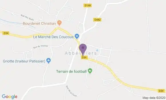Localisation Abbevillers Bp - 25310