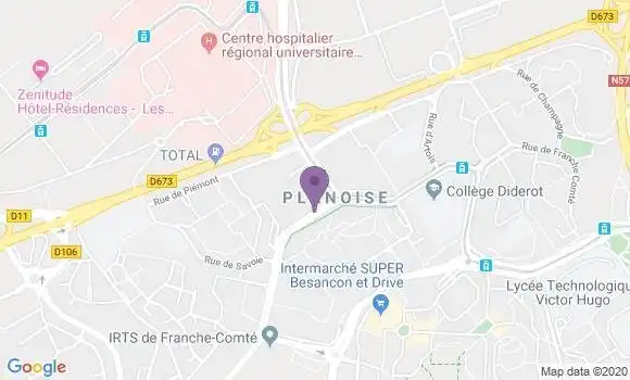 Localisation Besancon Ile de France Bp - 25000