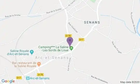 Localisation Arc et Senans Bp - 25610