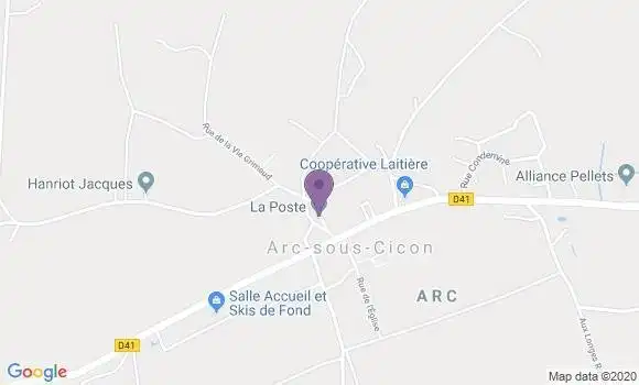 Localisation Arc sous Cicon Bp - 25520