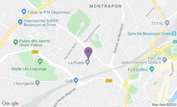 Localisation Besancon R P - 25000