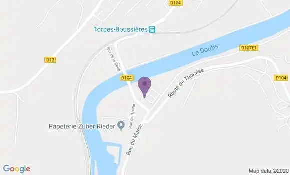 Localisation Boussieres Bp - 25320