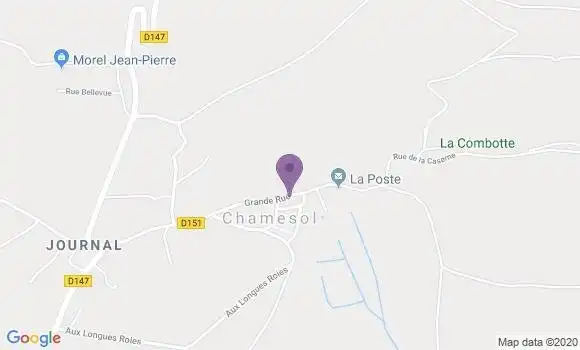 Localisation Chamesol Ap - 25190