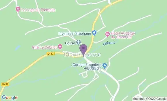 Localisation Chaux Neuve Ap - 25240