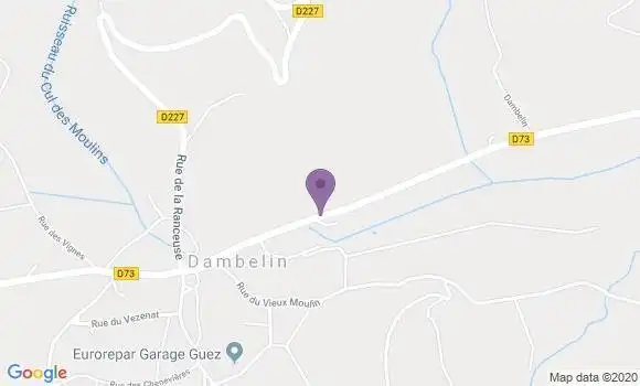 Localisation Dambelin Ap - 25150