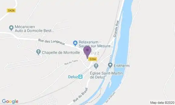 Localisation Deluz Bp - 25960