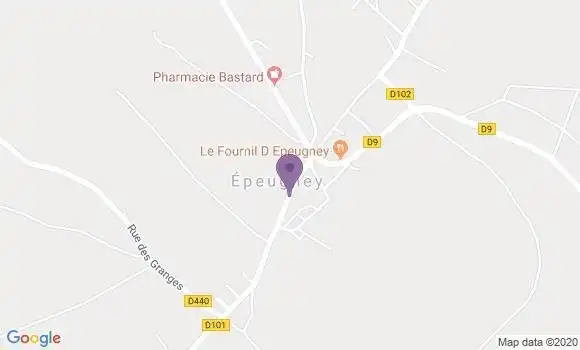 Localisation Epeugney Bp - 25290