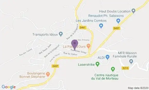 Localisation Les Fins Ap - 25500