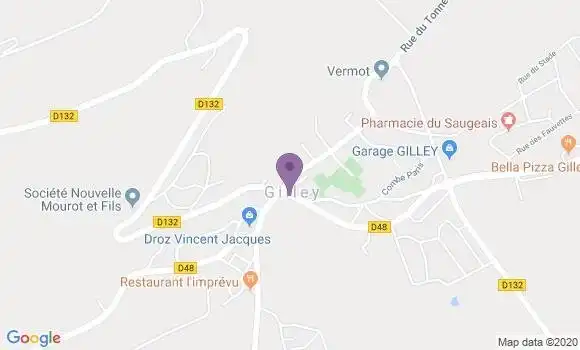 Localisation Gilley Bp - 25650
