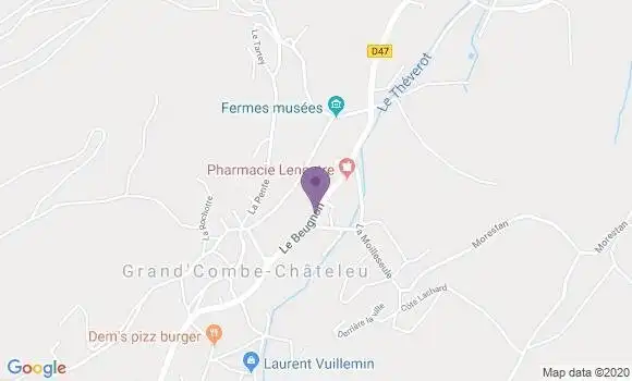 Localisation Grand Combe Chateleu Bp - 25570