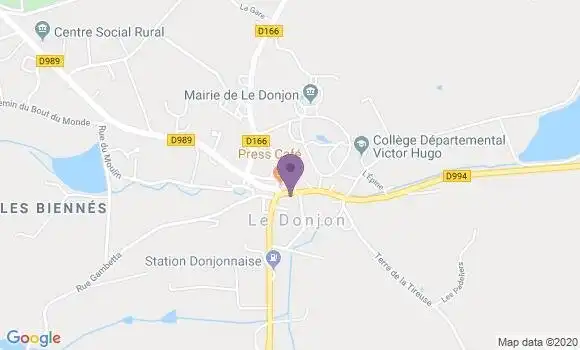Localisation Le Donjon - 03130