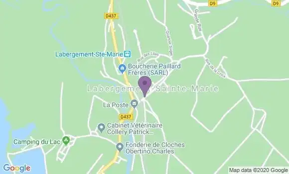 Localisation Labergement Ste Marie Bp - 25160