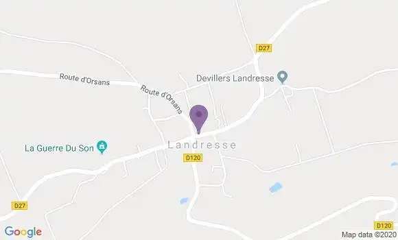 Localisation Landresse Ap - 25530
