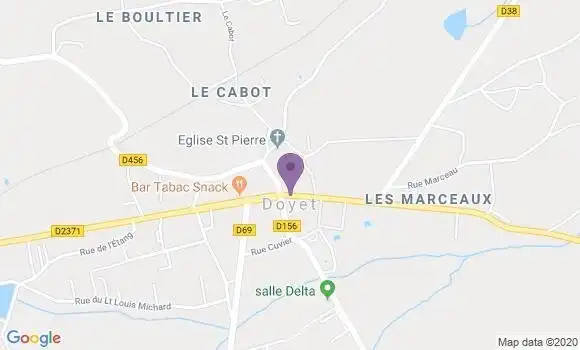 Localisation Doyet - 03170