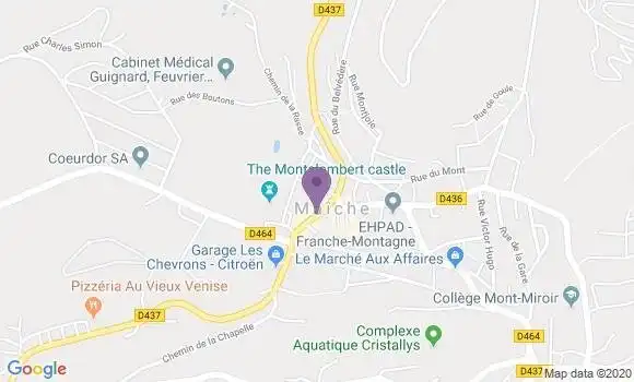 Localisation Maiche - 25120