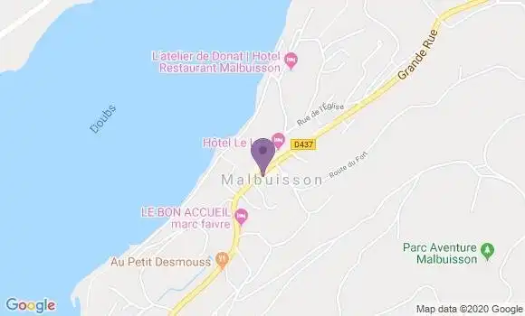 Localisation Malbuisson Bp - 25160