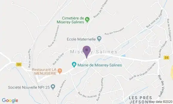Localisation Miserey Salines Bp - 25480