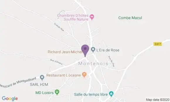 Localisation Montenois Ap - 25260