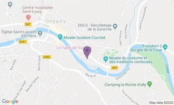 Localisation Ornans - 25290
