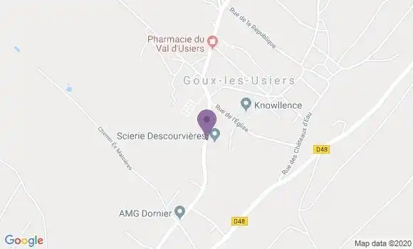 Localisation Ouhans Ap - 25520
