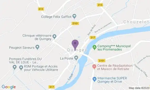 Localisation Quingey - 25440