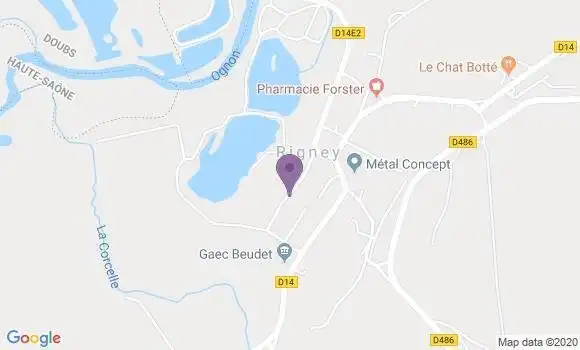 Localisation Rigney - 25640