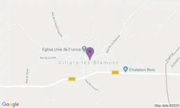 Localisation Roches les Blamont Ap - 25310