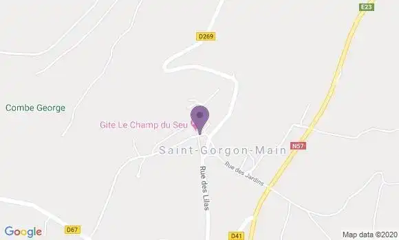 Localisation Saint Gorgon Main Ap - 25520