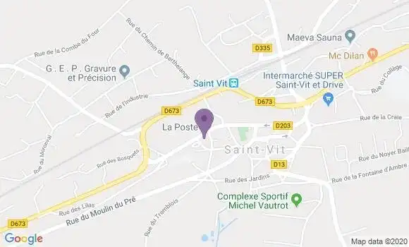 Localisation Saint Vit - 25410