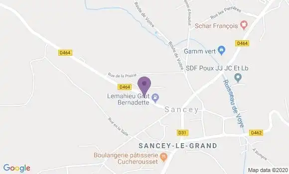 Localisation Sancey le Grand Bp - 25430
