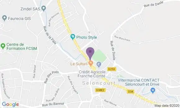 Localisation Seloncourt - 25230