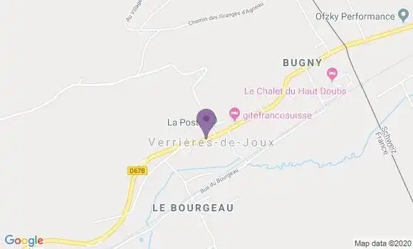 Localisation Verrieres de Joux Bp - 25300