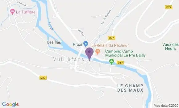 Localisation Vuillafans Bp - 25840