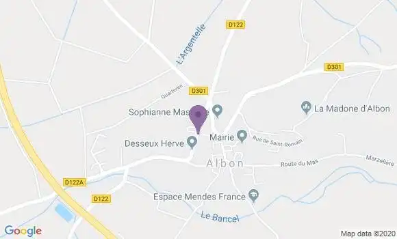Localisation Albon Bp - 26140