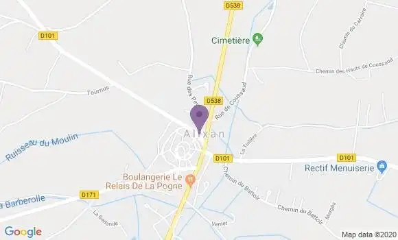 Localisation Alixan Bp - 26300