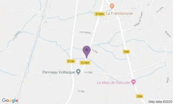 Localisation Allan Bp - 26780