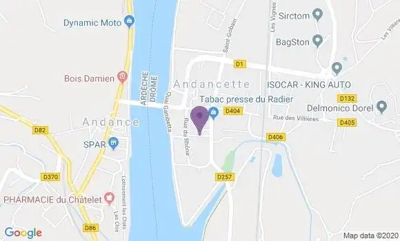 Localisation Andancette Bp - 26140